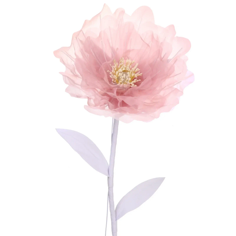 Фигура светодиодная «Нежный цветок» на стойке, d-75см, h-1,6 м, пост.свечение,220v,Розовый