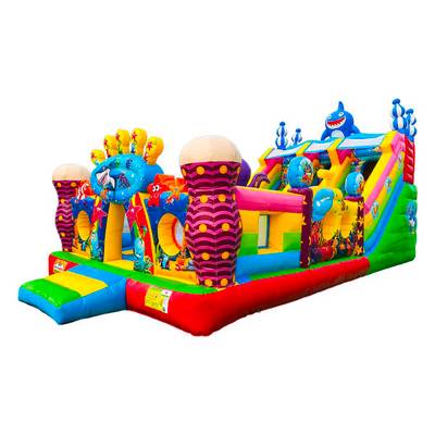 Коммерческий надувной батут «В гостях у моря 4», 10*5*5 м