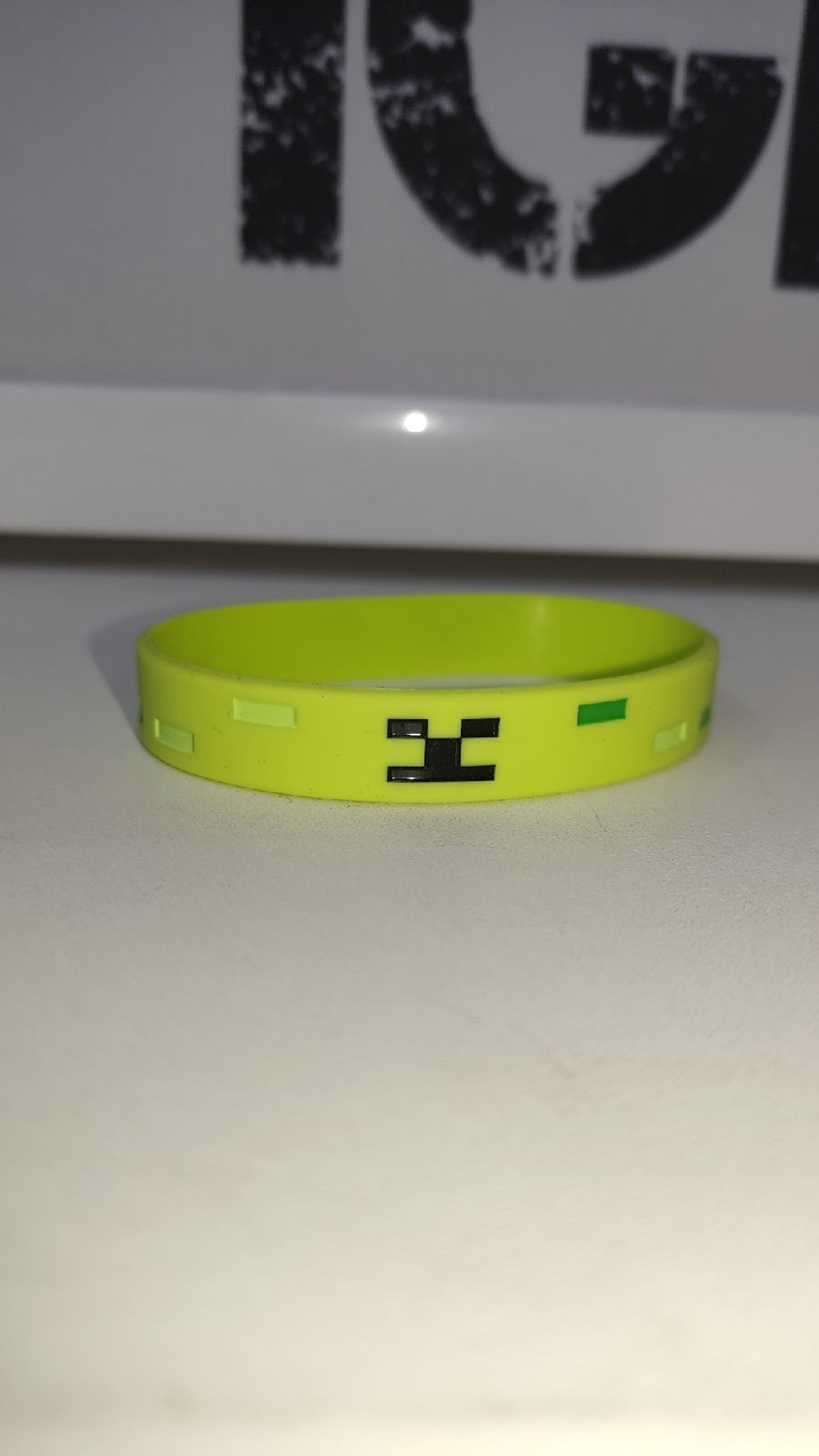 Браслет Minecraft logo силикон зеленый
