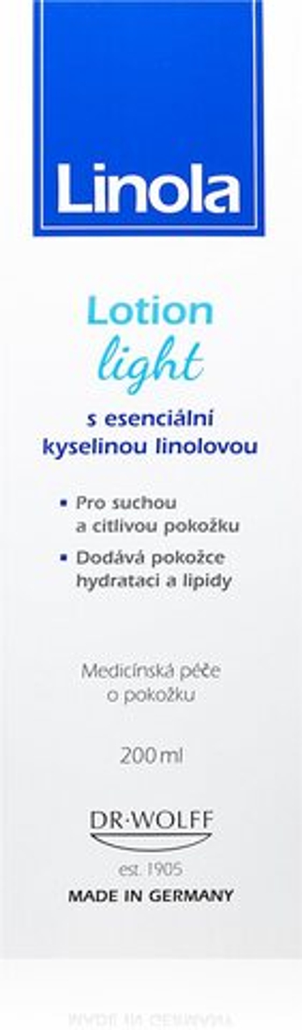 Linola Lotion light - легкое молочко для тела для чувствительной кожи /   200  ml  / GTIN 4048882123369
