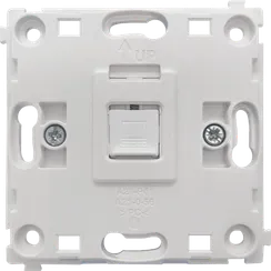 Donel R98 опорная плата с адаптером Keystone White (одиночная) для телефонной/компьютерной розетки,