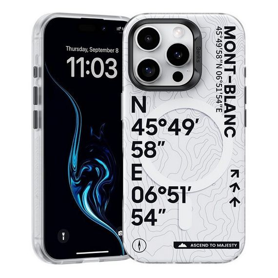 Чехол Benks Magnetic Summits Case для iPhone 16 Pro 6.3&quot; принт Mont-Blanc