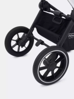 Коляска детская MOWBaby "ZOOM"PU (2в1) RA086 Silver Black