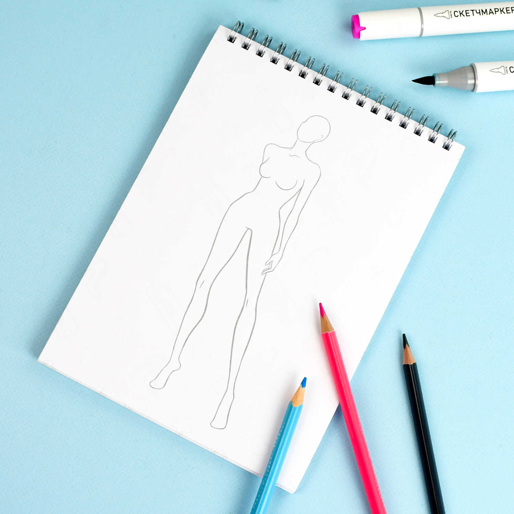 Книжка-раскраска для детей. Серия "Создай образ" арт. 70887 ВЕЧЕРНИЕ ПЛАТЬЯ /145х200 мм, 32 л., блок - офсет 120 г/м², печать в одну краску, обл - мелованный картон 210 г/м², гребень по короткой стороне, гребень по короткой стороне/