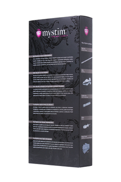 Лассо для пениса Mystim Rodeo Robin, электростимуляция, силикон, черный, 42см