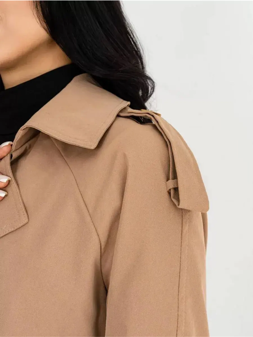 Тренч длинный оверсайз плащ