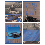 Тетрадь А5 80л. клетка "Никогда не сдавайся" (BG)