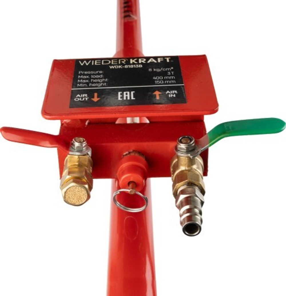 Домкрат пневматический WiederKraft WDK-81813B подкатной, 3 т в0000128754