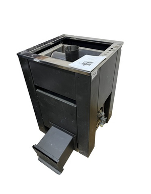 Печь отопительная ПО-32 ГД топка из нерж стали в комплекте