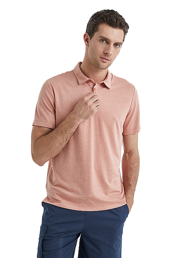 Футболка поло мужская Pasific Ocean Loungewear розовый