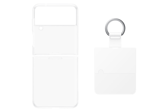 Чехол Samsung Clear Cover with Ring для Z Flip4 (EF-OF721CTEGRU) прозрачный