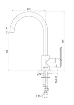 Смеситель для кухни WONZON & WOGHAND BAROQUE, Хром (WW-192101-CR)
