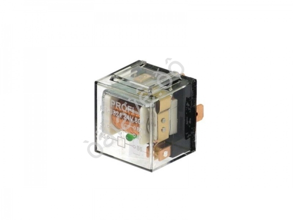 Реле 5-ти конт 24V 80А с ухом ПРОЗРАЧНОЕ а0321пр