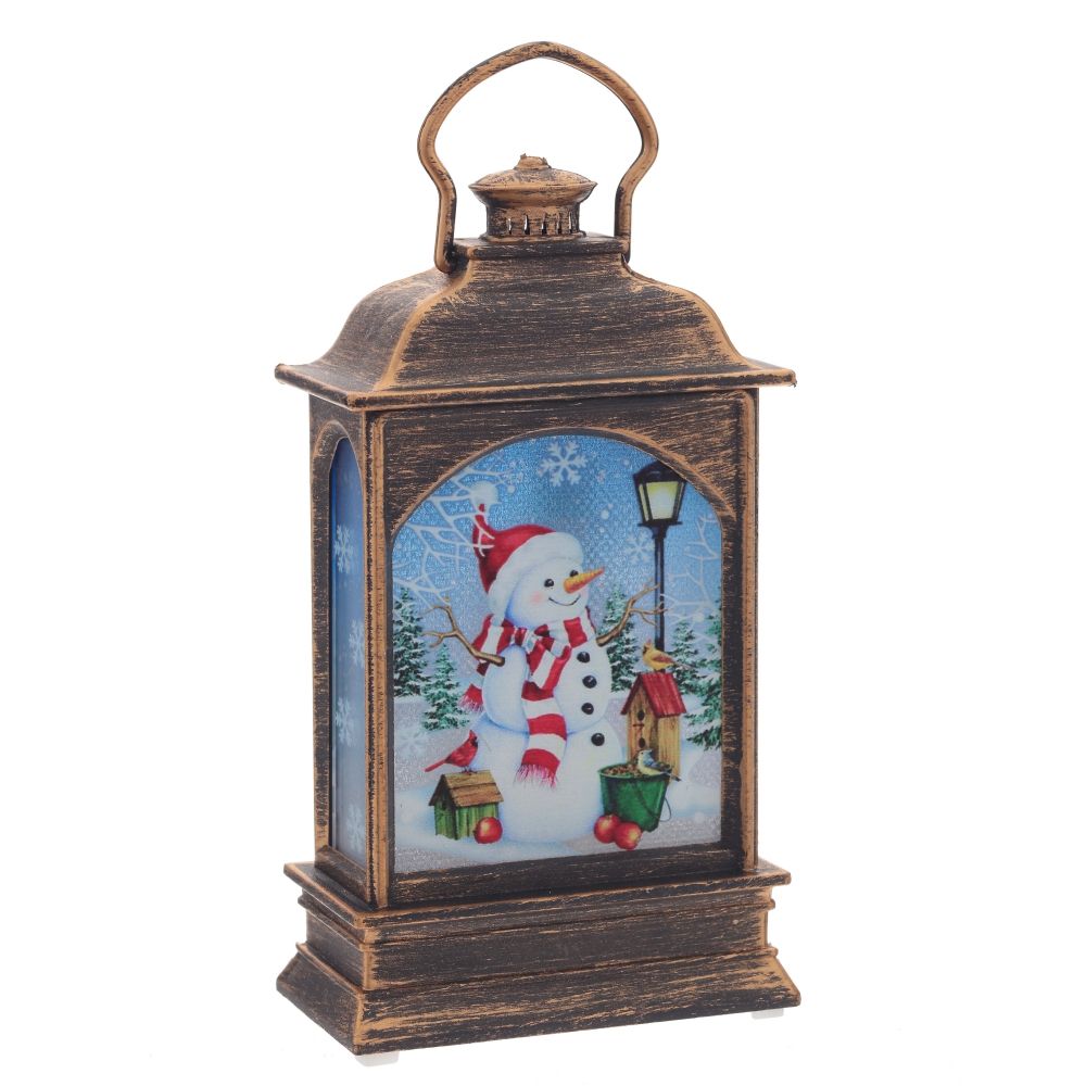 GAEM Изделие декоративное "Фонарь" с подсветкой (3хАG13, вход), L7 W4 H12 см, 3в.