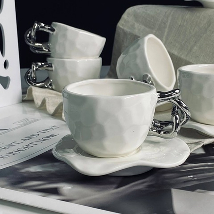 Lenardi 163-083 Кофейный набор 12пр. 130мл в под.уп.(х8)Фарфор