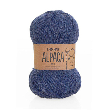 Пряжа Drops Alpaca mix 6360 blue