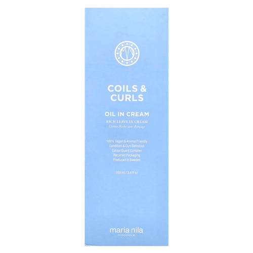 Maria Nila, Coils & Curls, масло в креме, 100 мл (3,4 жидк. унц.)