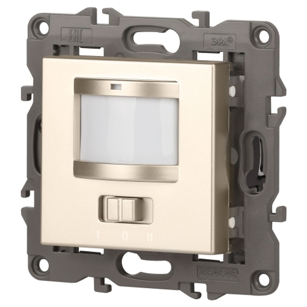 14-4103-04 ЭРА Датчик движения 2-проводной, 180-240В, 200Вт, IP20, Эра Elegance, шампань