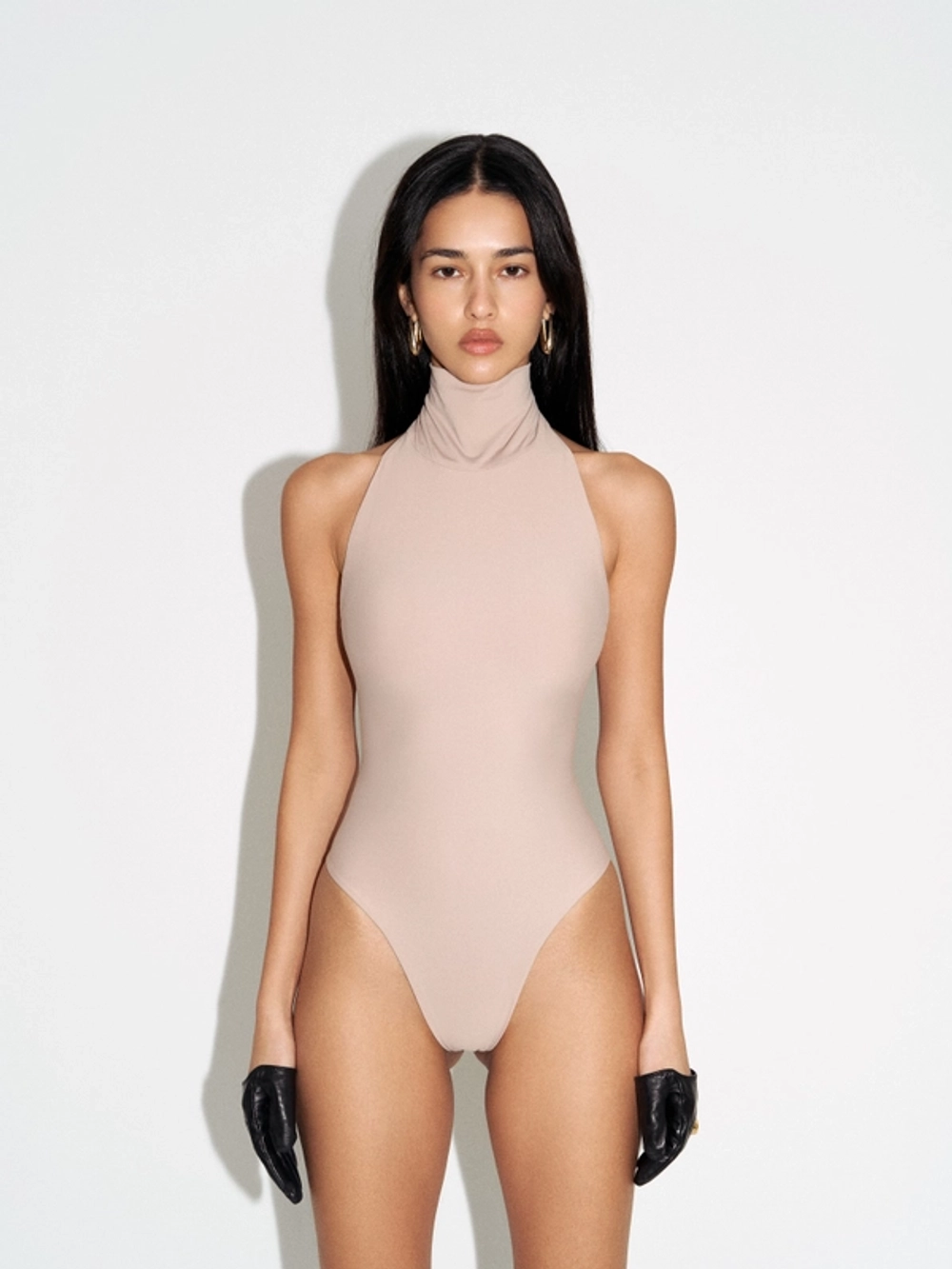 Боди Halter sandy, Бежевый