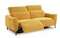 Диван-реклайнер с электроприводом Jasper, 200 см, желтый