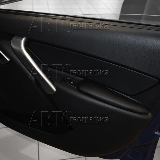 Мягкие накладки на ручки дверей Lada Kalina II (2013-2018) из экокожи