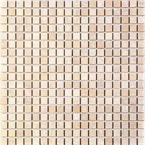 Sorento-15 slim Matt мозаика Bonaparte из натурального камня бежевый светлый квадрат