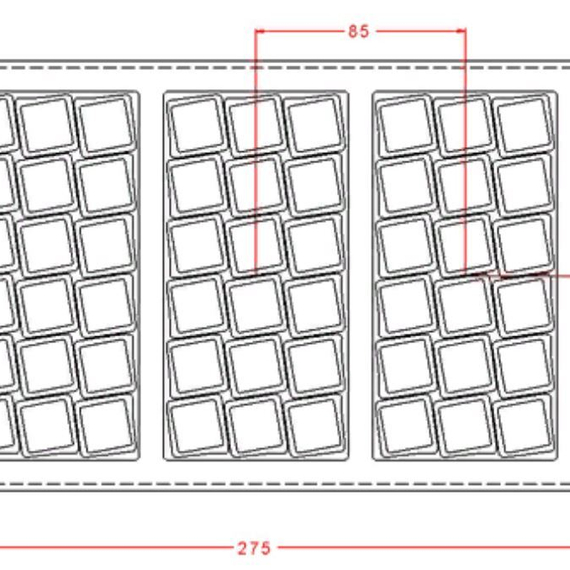 223 | Форма для шоколадных изделий (275*175 мм)