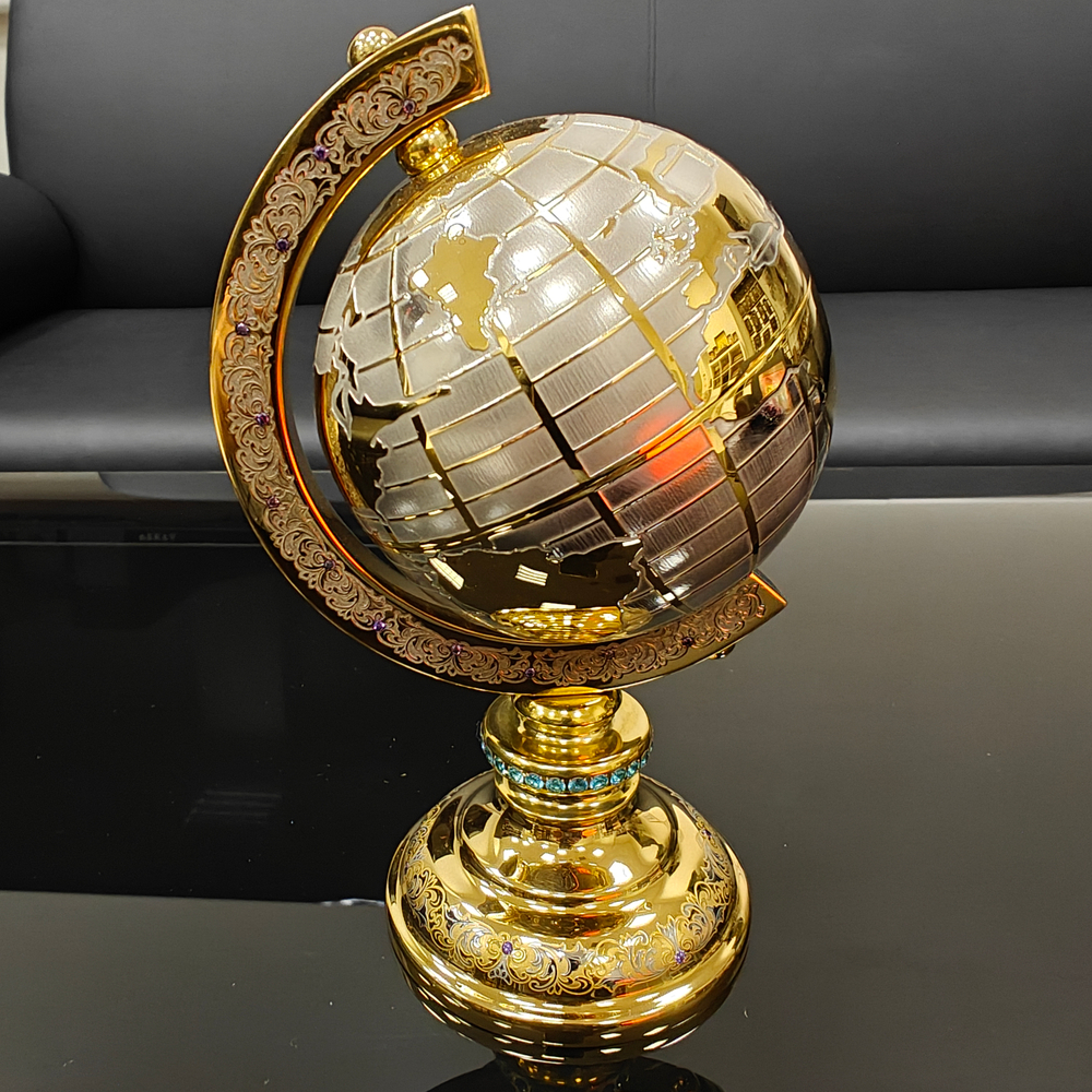 Глобус сувенирный "Золотой" (Златоуст)