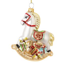 GAEM Украшение новогоднее "Лошадка-качалка", L9 W3 H11 см