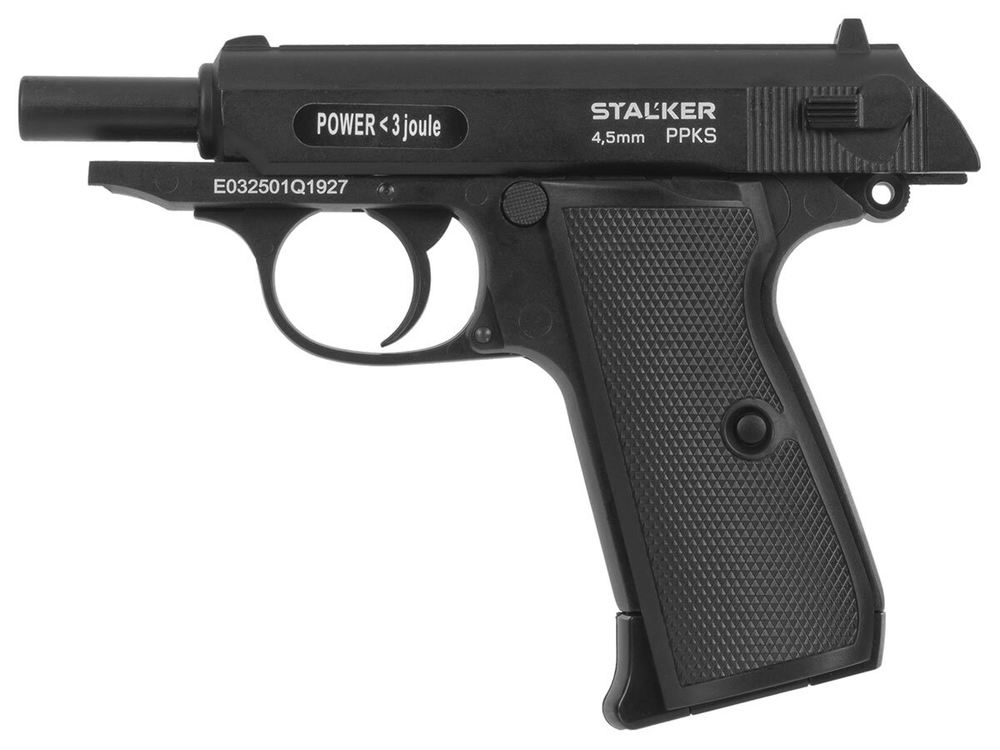 Пистолет пневматический Stalker PPKS (Walther PPK/S) к.4,5мм (ST-21062P)