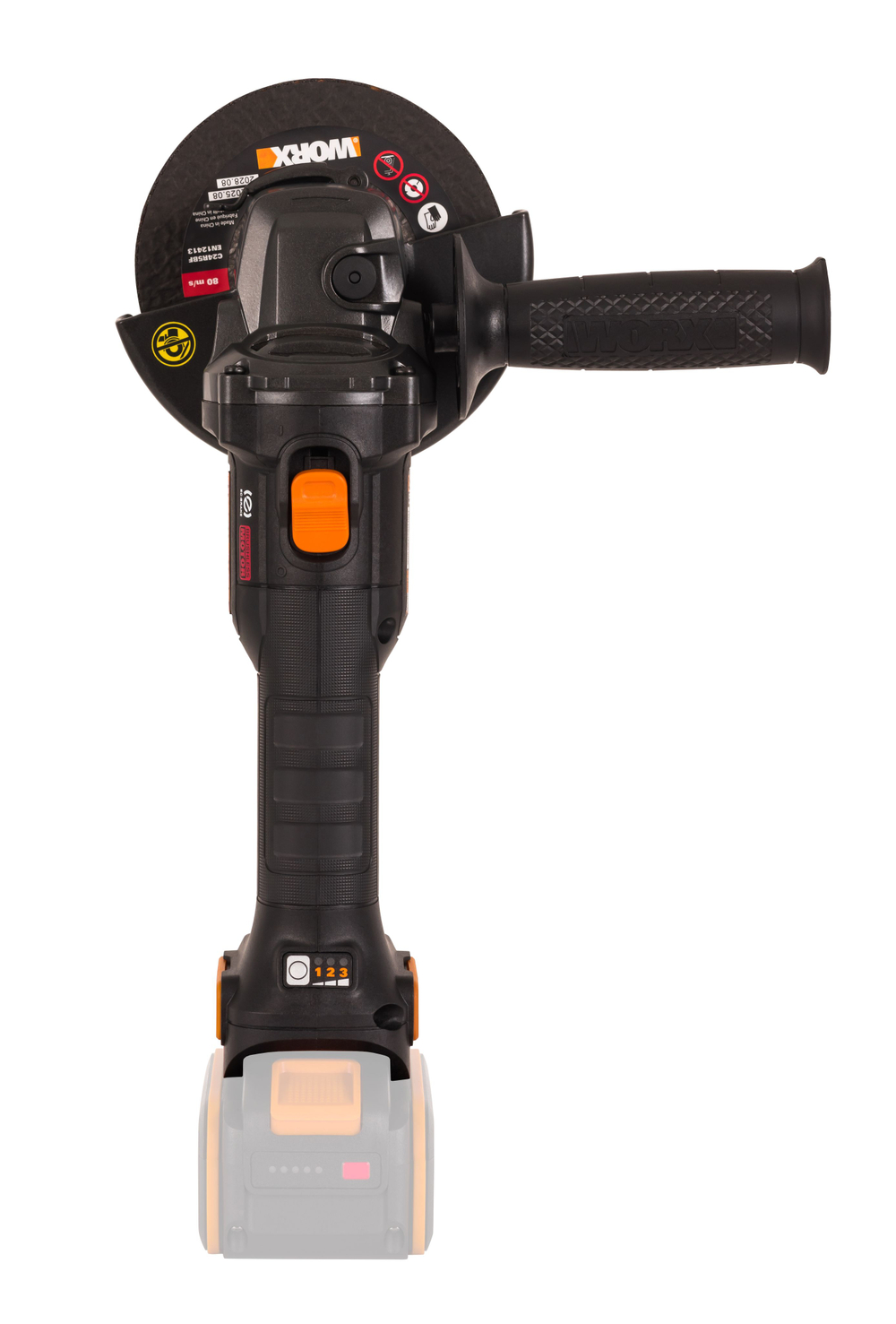 Угловая шлифмашина бесщёточная аккумуляторная WORX WX814.9