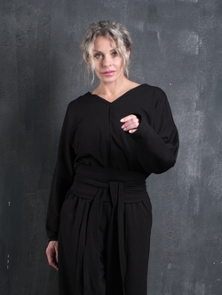 Лонгслив /двустороний/ черный