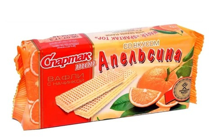 Вафли "Спартак Топ" Апельсин 72г. Спартак