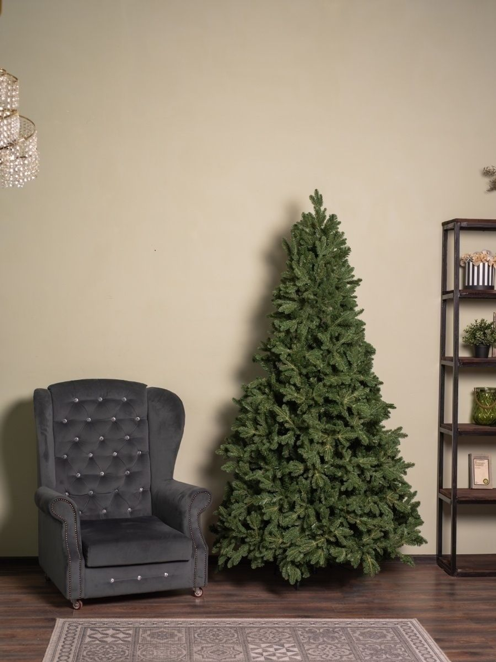 Искусственная ель «Барокко» (Литая+пвх) от 1.2 до 3 м