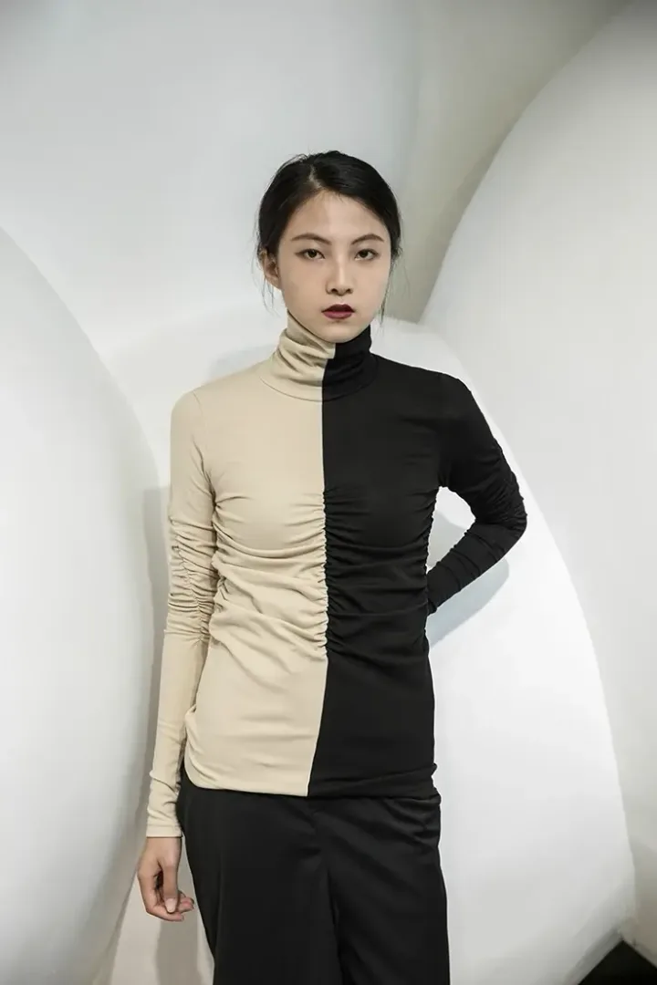 Плиссированная водолазка «MARZ»