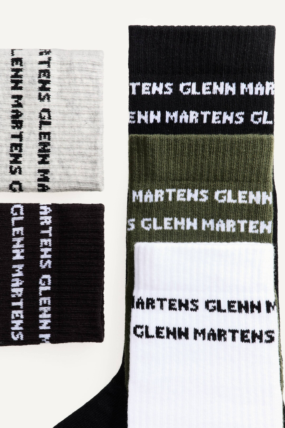 H&M - Glenn Martens Набор из 5 пар носков, белый