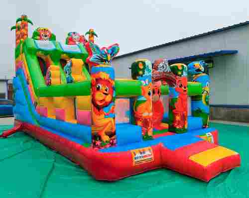 Коммерческий надувной батут «Звериная команда 3», 8*4*5 м