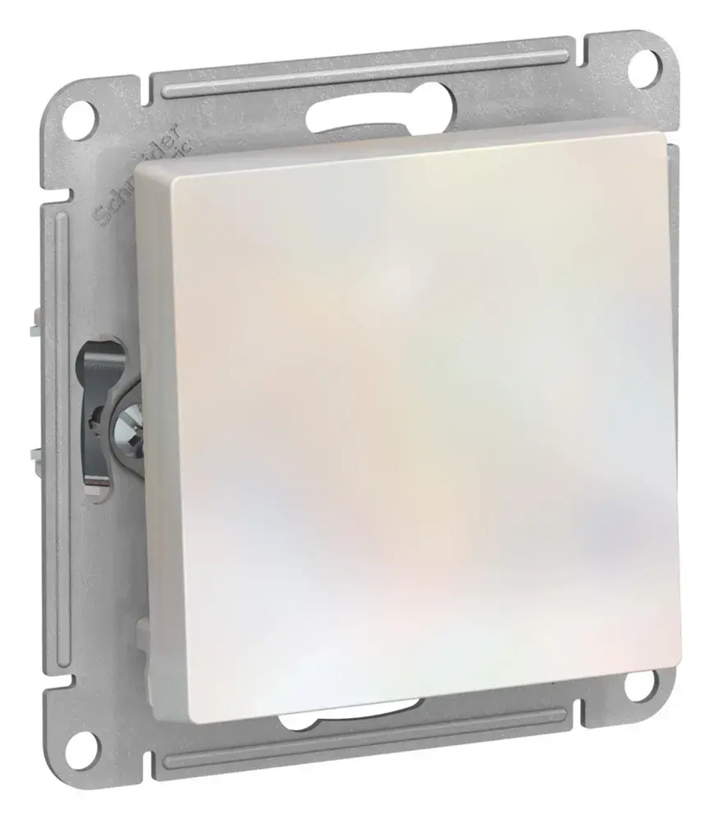 ATLASDESIGN 1-клавишный ВЫКЛЮЧАТЕЛЬ 2-полюсный, 10АХ, механизм, ЖЕМЧУГ