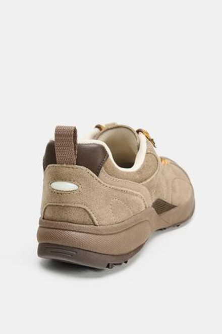 ZARA КРОССОВКИ В ПОХОДНОМ СТИЛЕ, КОРИЧНЕВЫЙ