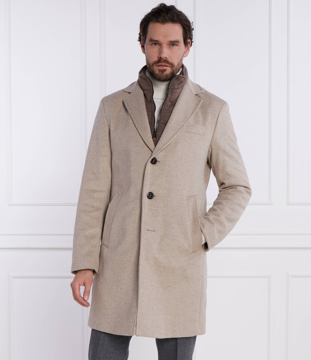 Хлопковое пальто Joop! - бежевый(30037691)