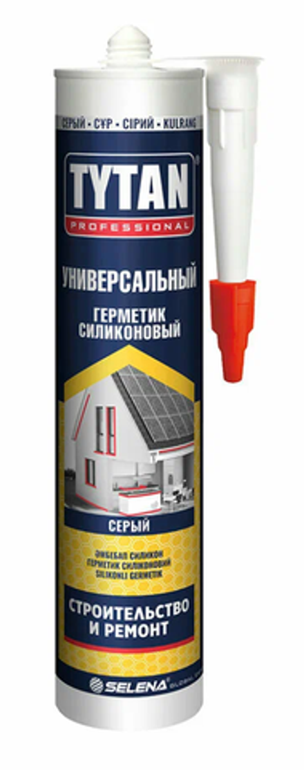 Герметик силиконовый универсальный Tytan Professional серый 280мл