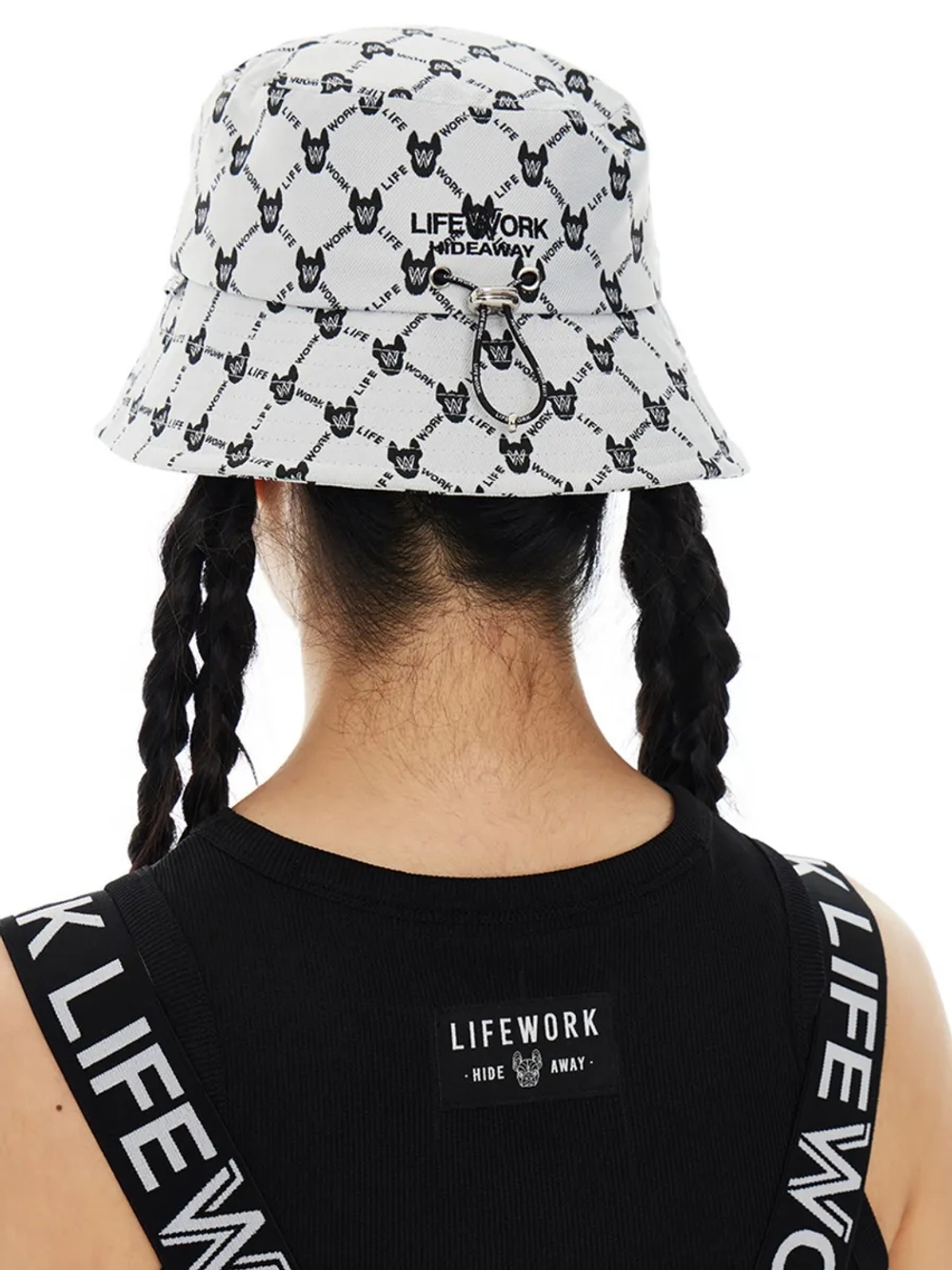 Панама с жакардовой монограммой