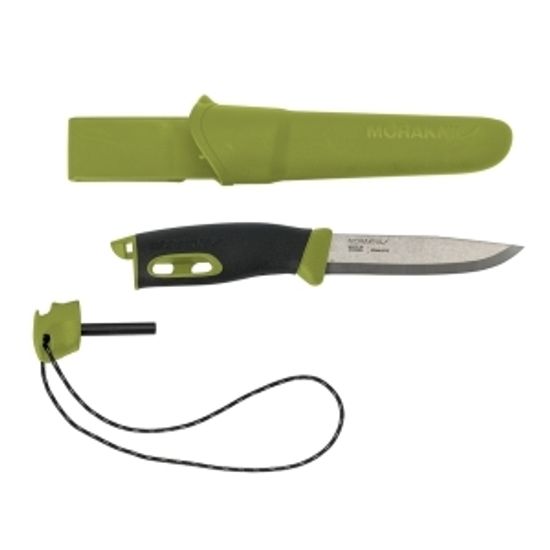 Нож Morakniv Companion Spark (S) Green, нержавеющая сталь, 13570