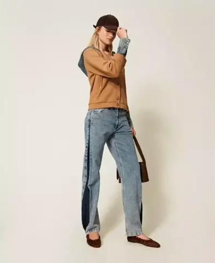 TWINSET Джтинсы с декоративными разрезами