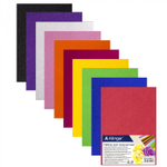 Материал для творчества фетр Alingar, А4, 1 мм, 10 цветов, ассорти, упаковка полиэтилен