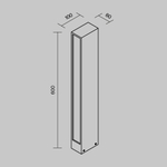Ландшафтный светильник Outdoor O422FL-L12GF