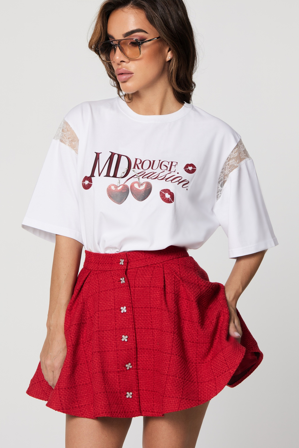 Футболка «MD Rouge» white