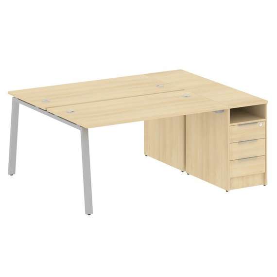 Метал Систем Рабочая станция с тумбой на А-образном м/к БА.РС-СТП-2.3