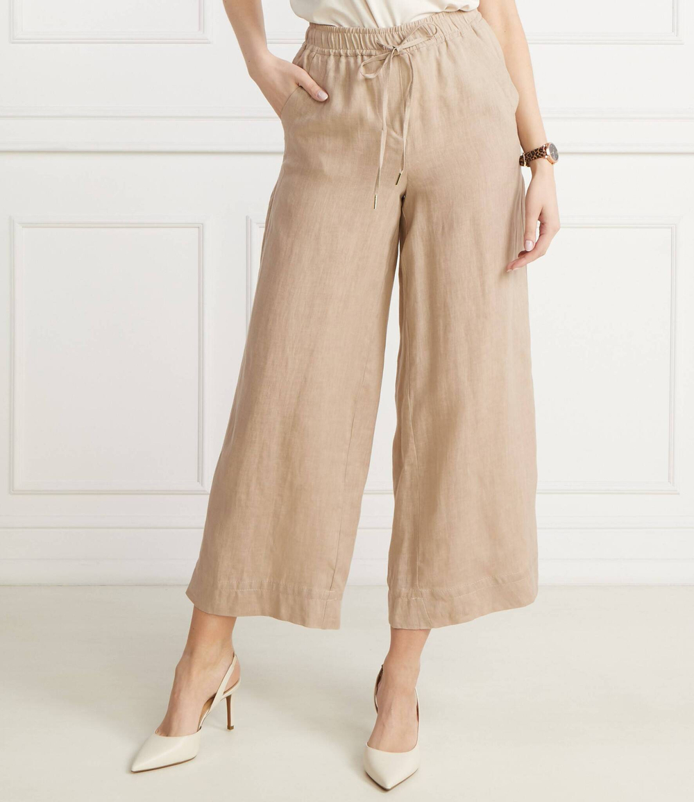 Льняное штаны Marella SPORT - бежевый(13131084)