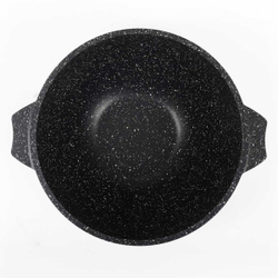 Казан алюминий, антиприг, 4 л, Гранит black, с крыш, Мечта, 54 802